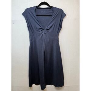 Patagonia Bandha Fit & Flare Dress, Navy Blue, Size Medium